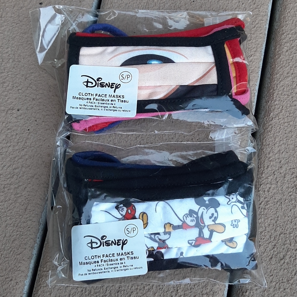 Disney Store kids' masks NWT